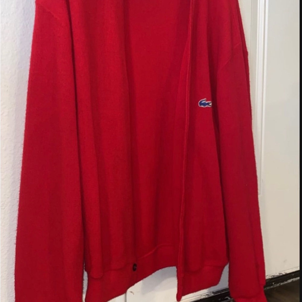 Lacoste Cardigan Red Sz M